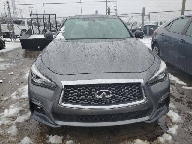 JN1FV7AR2KM801075 - 2019 INFINITI Q50 RED SPORT 400 GRAY photo 5