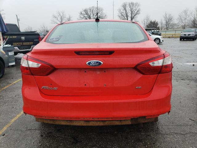 1FAHP3F29CL142056 - 2012 FORD FOCUS SE RED photo 6