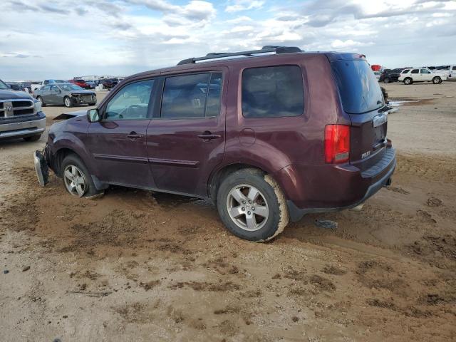 5FNYF4H55BB046999 - 2011 HONDA PILOT EXL MAROON photo 2