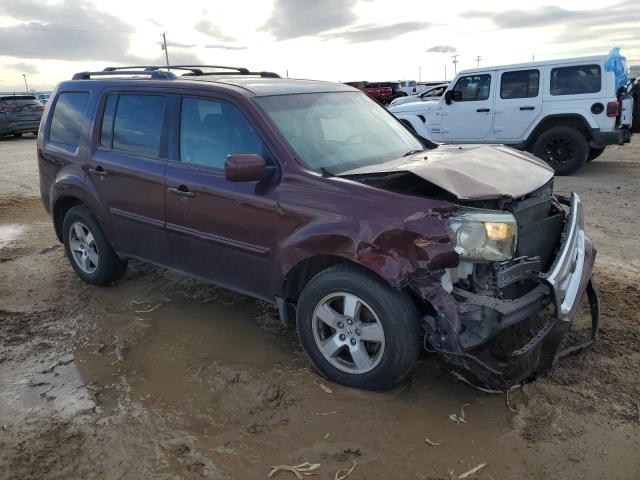 5FNYF4H55BB046999 - 2011 HONDA PILOT EXL MAROON photo 4