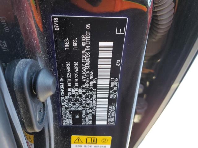 JTJBARBZ8K2188034 - 2019 LEXUS NX 300 BASE Qara foto 12