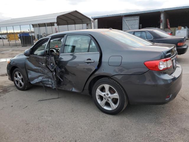 2T1BU4EE3DC086277 - 2013 TOYOTA COROLLA BASE GRAY photo 2