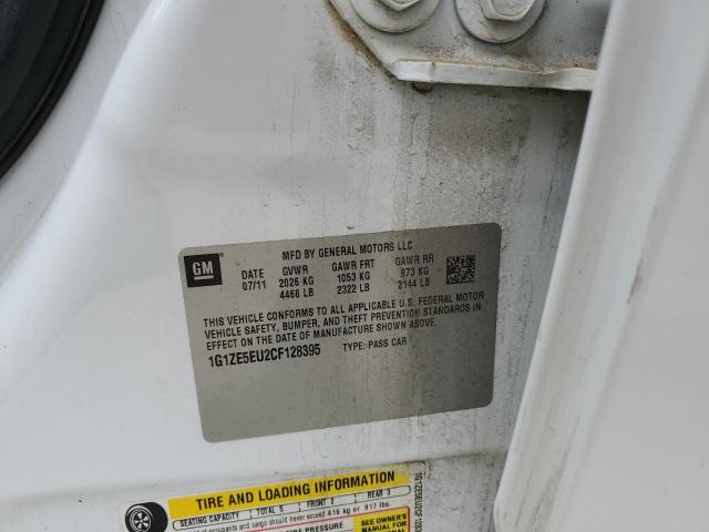 1G1ZE5EU2CF128395 - 2012 CHEVROLET MALIBU LTZ თეთრი ფოტო 12