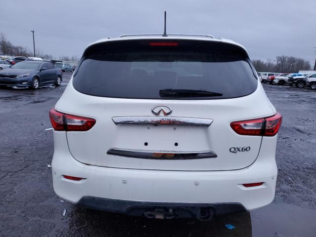 5N1AL0MM1EC542329 - 2014 INFINITI QX60 WHITE photo 6