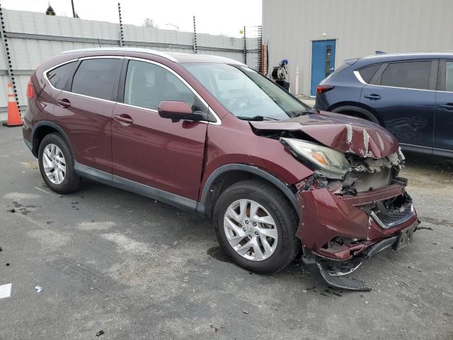 2HKRM4H76FH661290 - 2015 HONDA CR-V EXL BURGUNDY photo 4