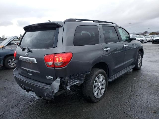 5TDJY5G13BS045698 - 2011 TOYOTA SEQUOIA LIMITED GRAY photo 3
