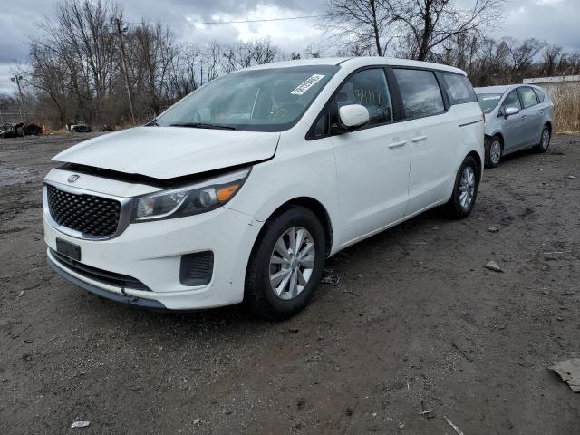 KNDMA5C14G6150023 - 2016 KIA SEDONA L WHITE photo 1