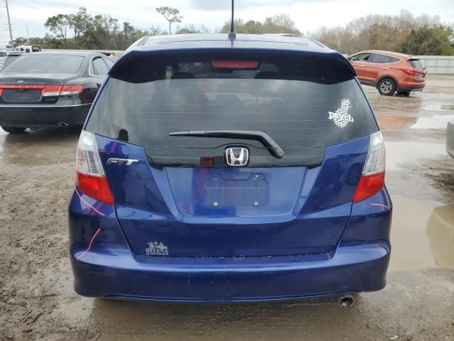 JHMGE8H57DC024460 - 2013 HONDA FIT SPORT BLUE photo 6