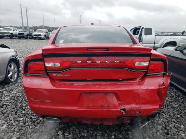 2C3CDXBG3DH583237 - 2013 DODGE CHARGER SE RED photo 6