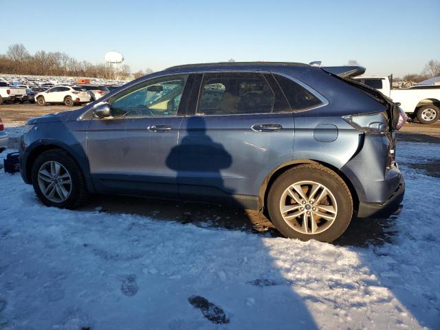 2FMPK4J95JBB22474 - 2018 FORD EDGE SEL BLUE photo 2