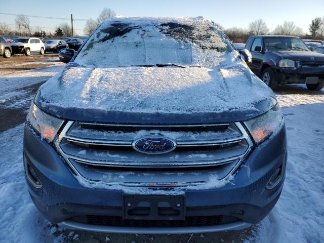 2FMPK4J95JBB22474 - 2018 FORD EDGE SEL BLUE photo 5