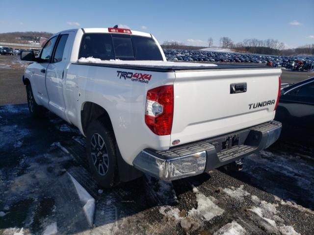 5TFUY5F18LX870632 - 2020 TOYOTA TUNDRA DOUBLE CAB SR/SR5 WHITE photo 3