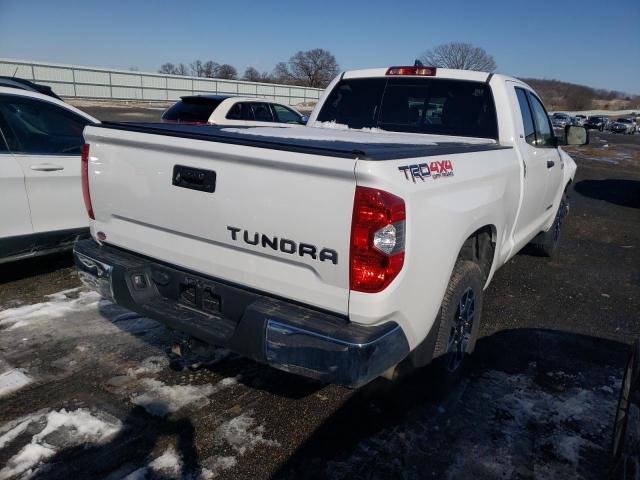 5TFUY5F18LX870632 - 2020 TOYOTA TUNDRA DOUBLE CAB SR/SR5 WHITE photo 4