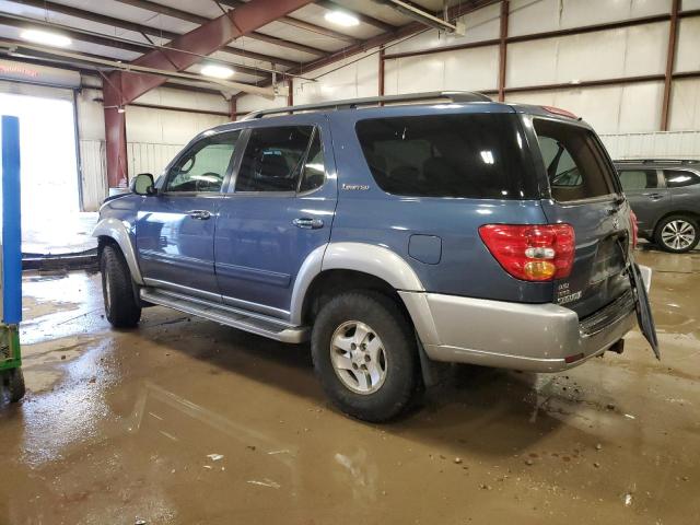 5TDBT44A34S231715 - 2004 TOYOTA SEQUOIA SR5 BLUE photo 2