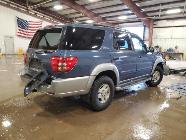 5TDBT44A34S231715 - 2004 TOYOTA SEQUOIA SR5 BLUE photo 3