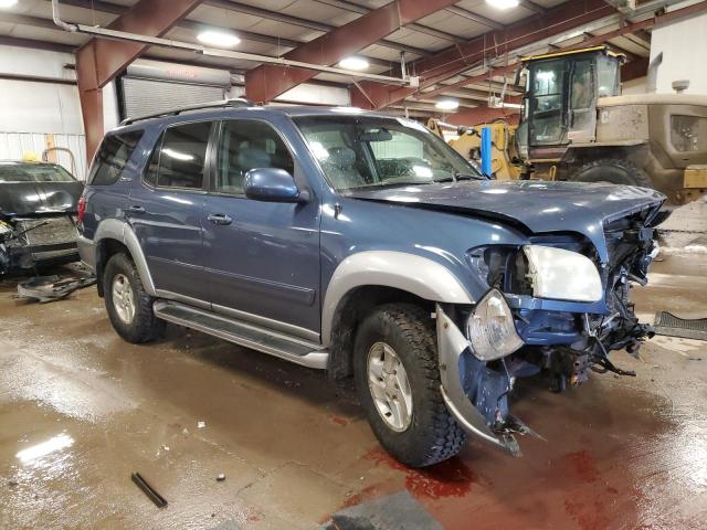 5TDBT44A34S231715 - 2004 TOYOTA SEQUOIA SR5 BLUE photo 4