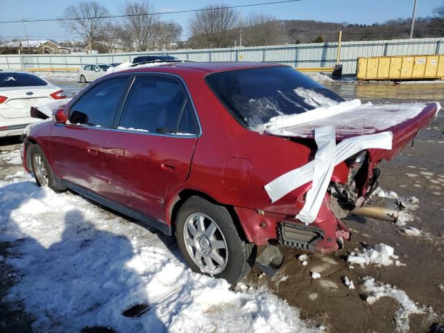 JHMCG56702C020520 - 2002 HONDA ACCORD SE RED photo 2