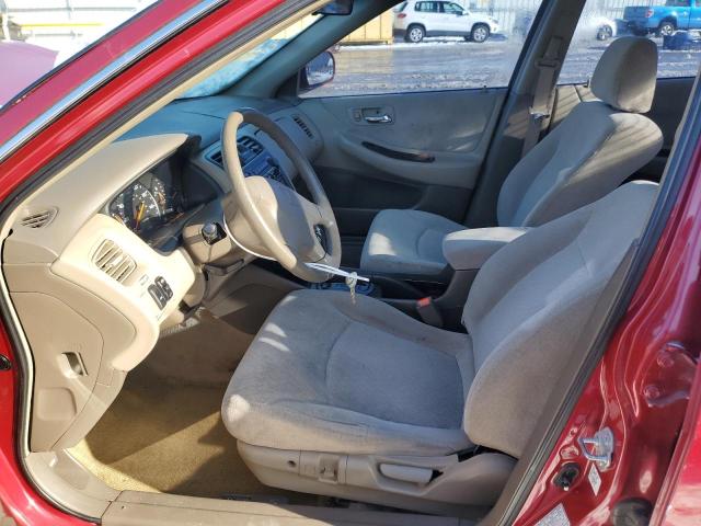 JHMCG56702C020520 - 2002 HONDA ACCORD SE RED photo 7