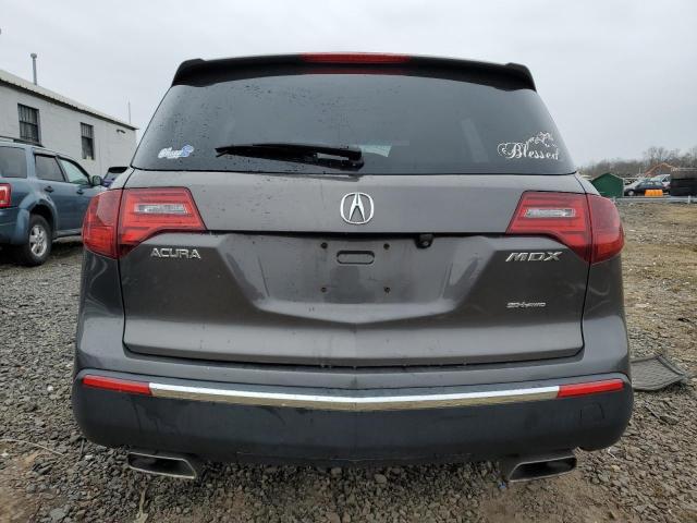 2HNYD2H45CH533045 - 2012 ACURA MDX TECHNOLOGY GRAY photo 6