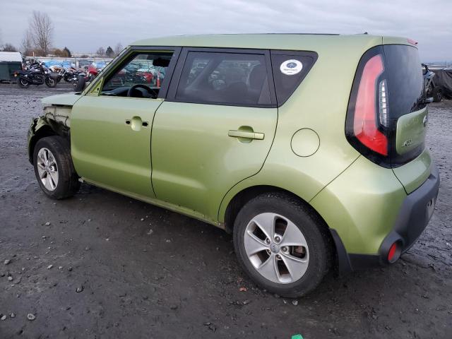 KNDJN2A24E7724077 - 2014 KIA SOUL GREEN photo 2