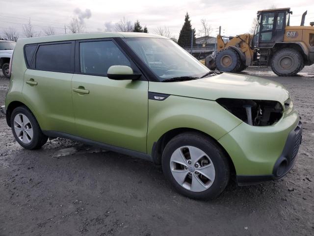 KNDJN2A24E7724077 - 2014 KIA SOUL GREEN photo 4