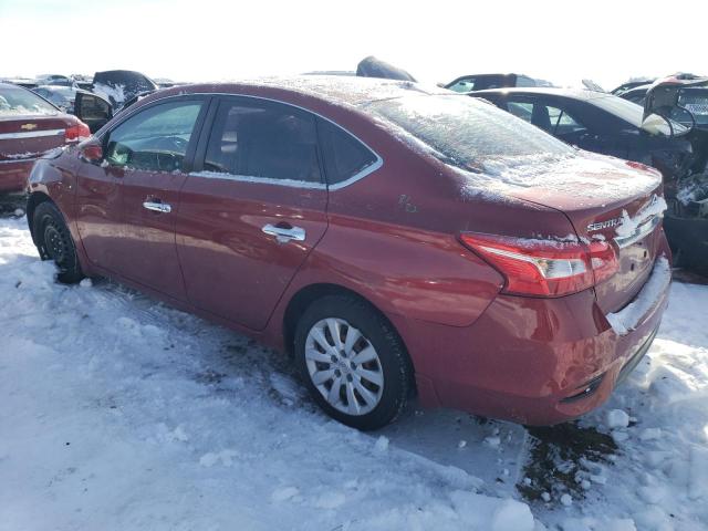 3N1AB7AP6GY289276 - 2016 NISSAN SENTRA S MAROON photo 2