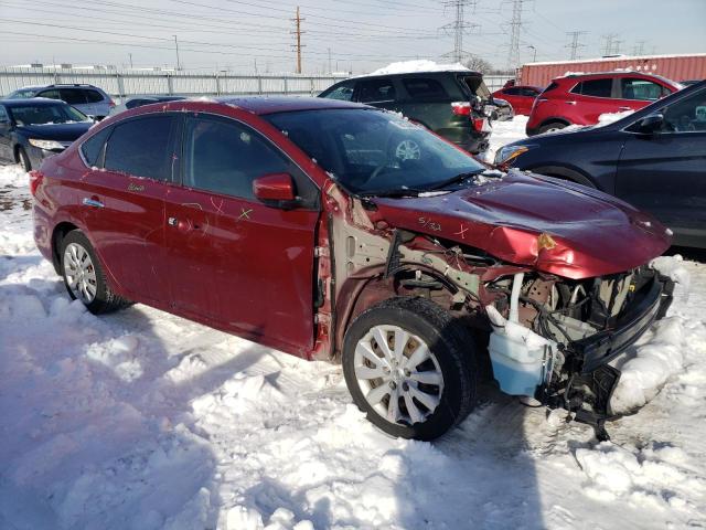 3N1AB7AP6GY289276 - 2016 NISSAN SENTRA S MAROON photo 4