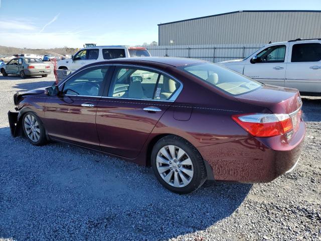 1HGCR2F72DA039242 - 2013 HONDA ACCORD EX BURGUNDY photo 2