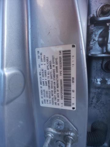 1HGCP2F83AA036991 - 2010 HONDA ACCORD EXL SILVER photo 12