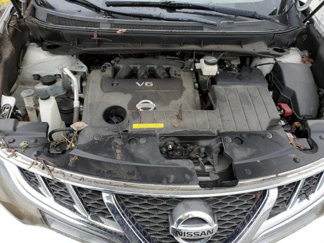 JN8AZ1MW3CW201184 - 2012 NISSAN MURANO S WHITE photo 12