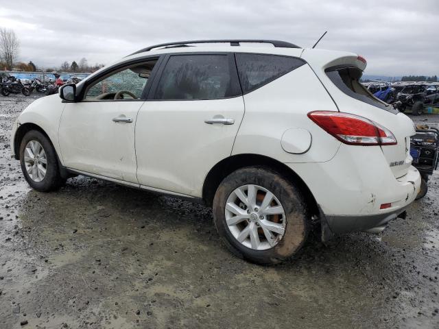 JN8AZ1MW3CW201184 - 2012 NISSAN MURANO S WHITE photo 2