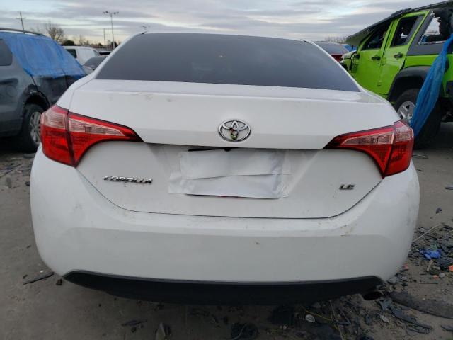 2T1BURHE9JC116516 - 2018 TOYOTA COROLLA L WHITE photo 6