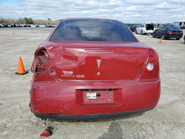 1G2ZF58BX74128472 - 2007 PONTIAC G6 VALUE L RED photo 6