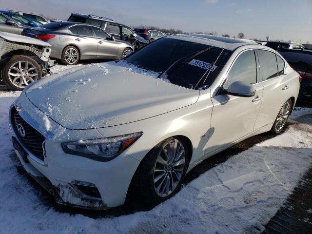 JN1EV7ARXJM430077 - 2018 INFINITI Q50 LUXE WHITE photo 1