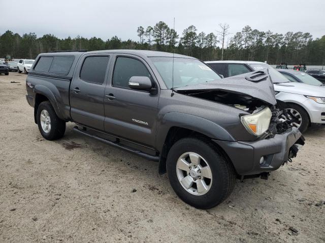 5TFMU4FN8DX015097 - 2013 TOYOTA TACOMA DOUBLE CAB LONG BED GRAY photo 4