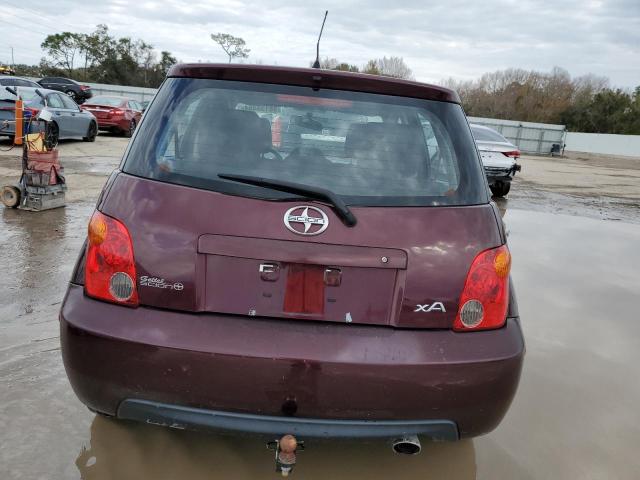 JTKKT624140074383 - 2004 TOYOTA SCION XA MAROON photo 6