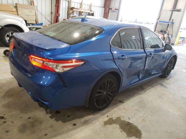 4T1K61AK7LU306716 - 2020 TOYOTA CAMRY XSE BLUE photo 3