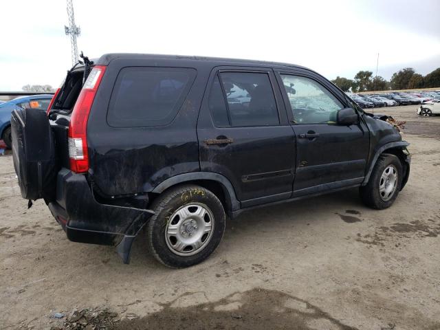 JHLRD685X6C008633 - 2006 HONDA CR-V LX BLACK photo 3