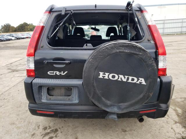 JHLRD685X6C008633 - 2006 HONDA CR-V LX BLACK photo 6