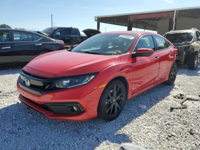 2HGFC2F87LH582481 - 2020 HONDA CIVIC SPORT 红色 照片 1
