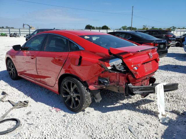 2HGFC2F87LH582481 - 2020 HONDA CIVIC SPORT RED photo 2