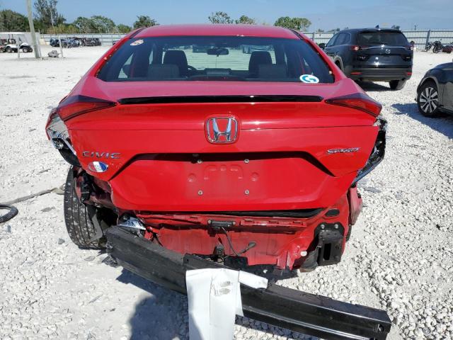 2HGFC2F87LH582481 - 2020 HONDA CIVIC SPORT RED photo 6