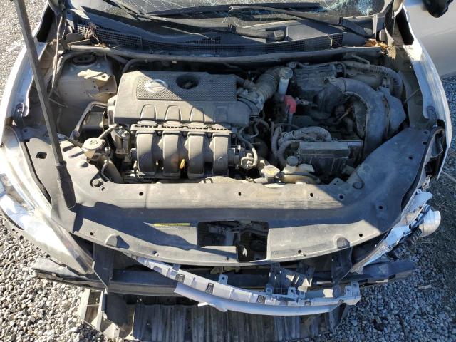 3N1AB7AP6EY315517 - 2014 NISSAN SENTRA S SILVER photo 11