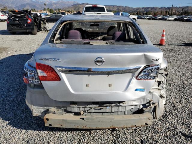 3N1AB7AP6EY315517 - 2014 NISSAN SENTRA S SILVER photo 6