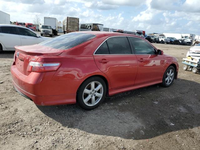 4T1BE46K67U073110 - 2007 TOYOTA CAMRY CE RED photo 3