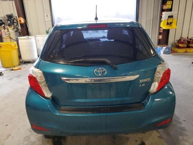 JTDJTUD34CD509982 - 2012 TOYOTA YARIS TEAL photo 6