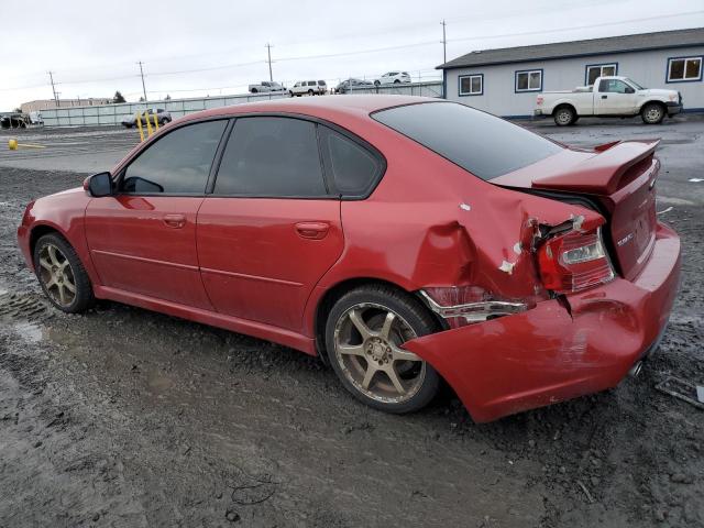 4S3BL686854216805 - 2005 SUBARU LEGACY GT RED photo 2