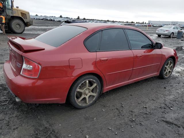 4S3BL686854216805 - 2005 SUBARU LEGACY GT RED photo 3