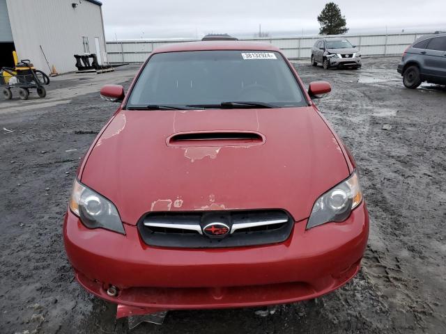 4S3BL686854216805 - 2005 SUBARU LEGACY GT RED photo 5