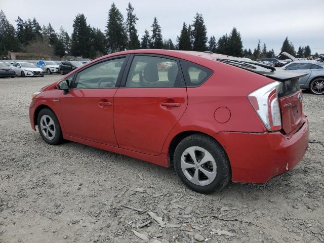 JTDKN3DU5E0393963 - 2014 TOYOTA PRIUS RED photo 2